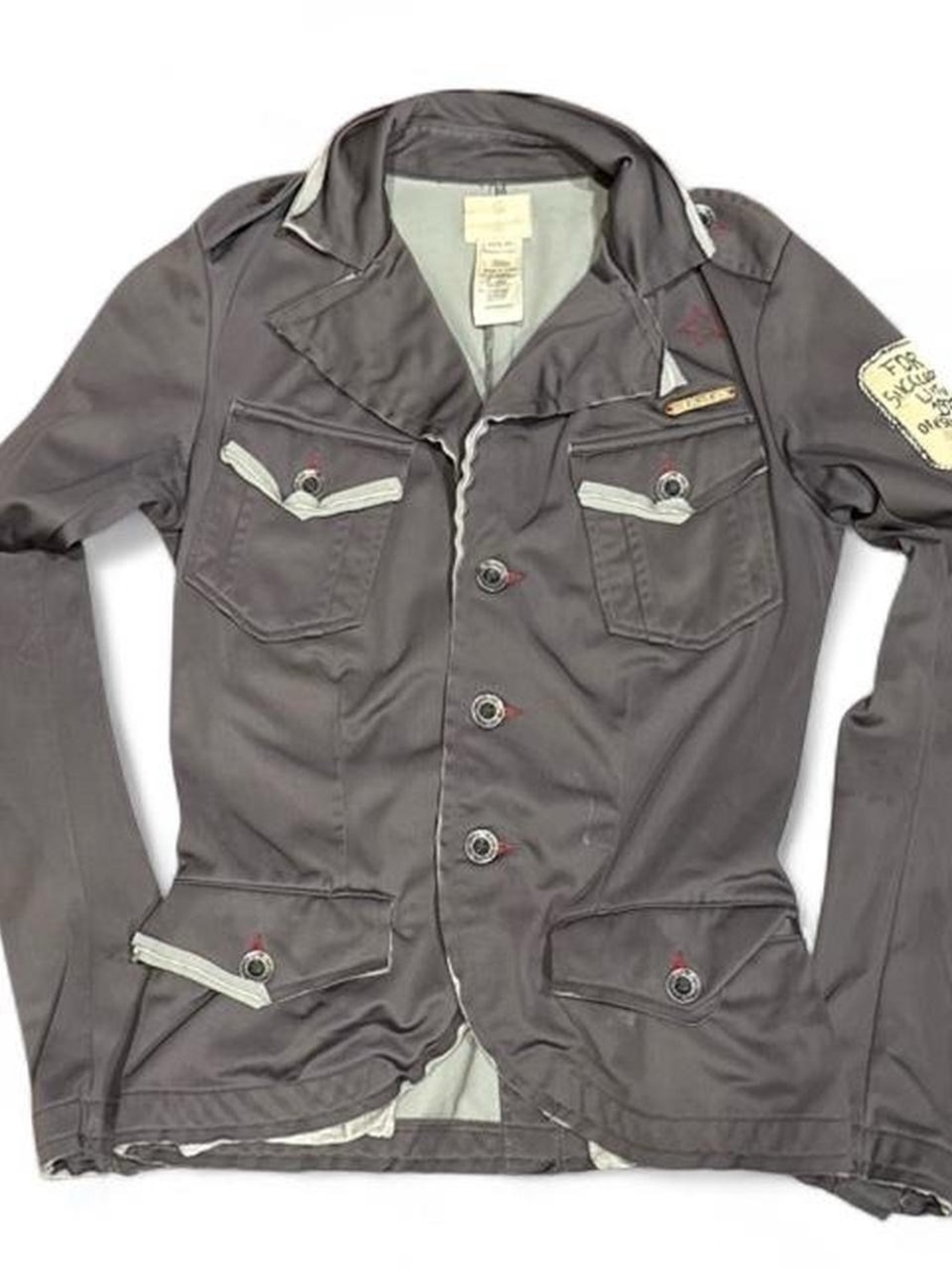 Y2K Diesel Military Utility Blazer Shacket